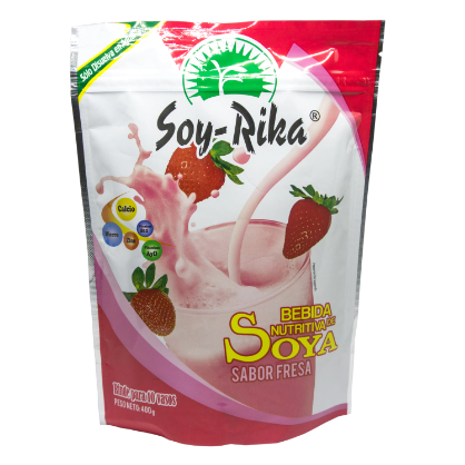 Leche de Soya fresa Soy Rika 400g