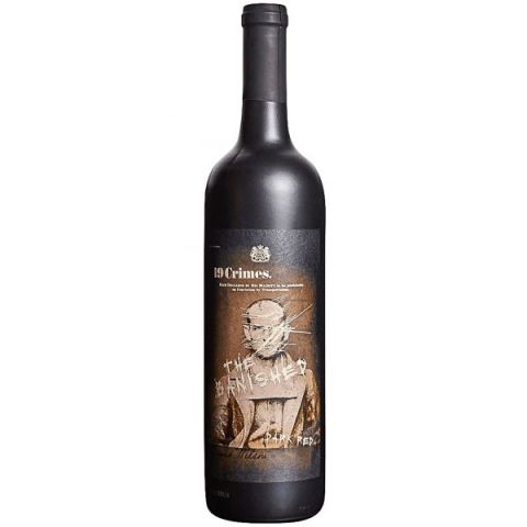 VINO DARK RED BLEND 19 CRIMES BANISH bot 750 mL