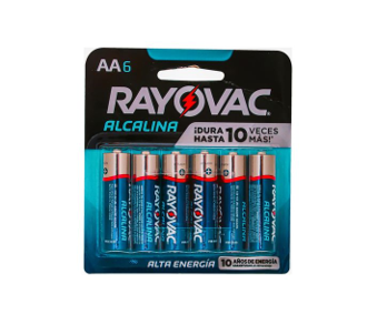 Baterias Rayovac AA 6 Unidades