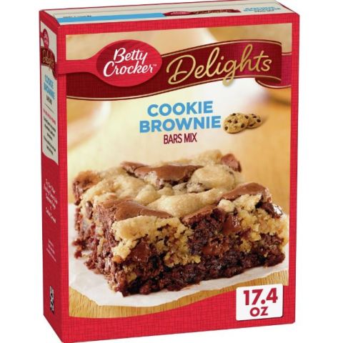 Mezcla Delights Bars mix cookie brownie Betty Crocker caja 493g