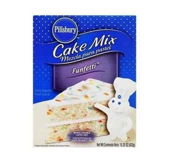 Mezcla para Queque Pillsbury Chispas de Colores, 375g