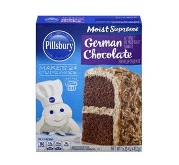 Mezcla para Queque Pillsbury Sabor Chocolate Alemán, 375g