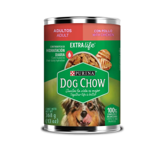 Lata Dog Chow Pollo Proteina 368 g