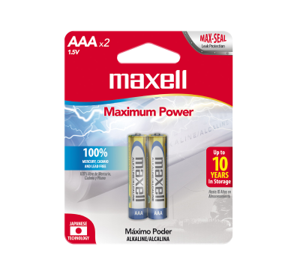 Bateria Alkalina Maxell AAA 2 Unidades