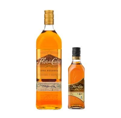 Ron Flor de Caña 4 años 1000 ml + 375 ml