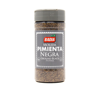 Pimienta Negra Molida, Marca Badía, 70g