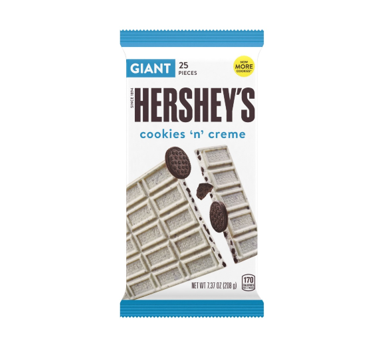 Chocolate HERSHEY'S Cookies Creme blanco 208 g