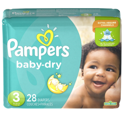 Pañal pampers #3 28unid