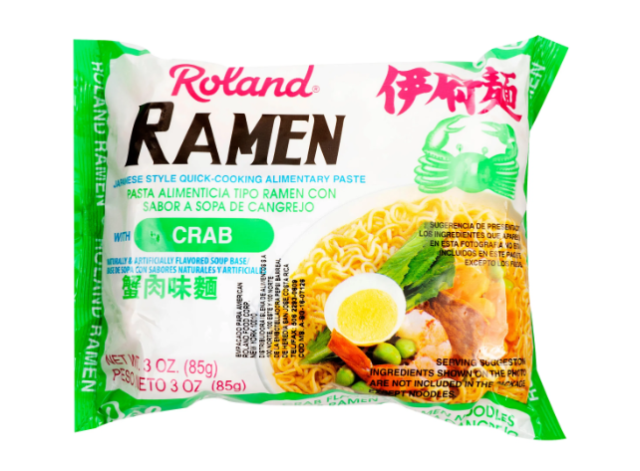 Pasta Ramen Roland crangrejo  Crab 85g