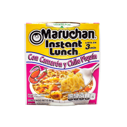 Sopa con Camaron y Chile Maruchan