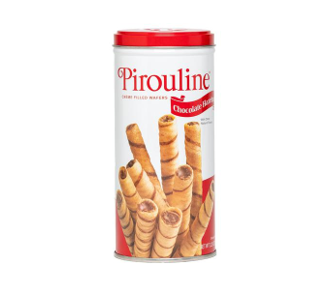 Barquillos Rellenos Crema de Chocolate, Pirouline, 1 Lata de 92g