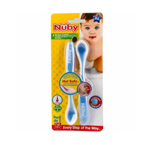 Cucharas con Sensor de Temperatura, Marca Nuby, 2 Pack