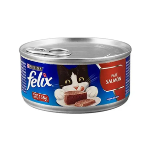 Alimento Para Gato Paté de Salmón Felix 156g