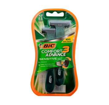 RASURA COMFORT 3 ADVANCE SENSITIVE VERDE BIC 2 unidades