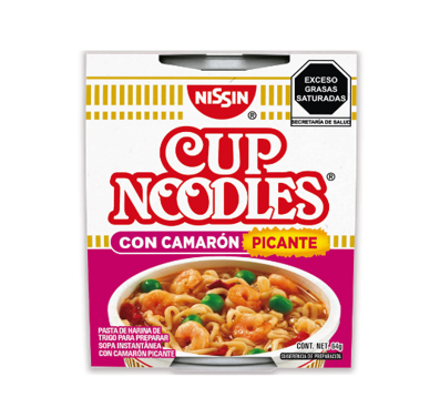 Sopa Instantanea Camaron Picante Noodles Nissin 64g