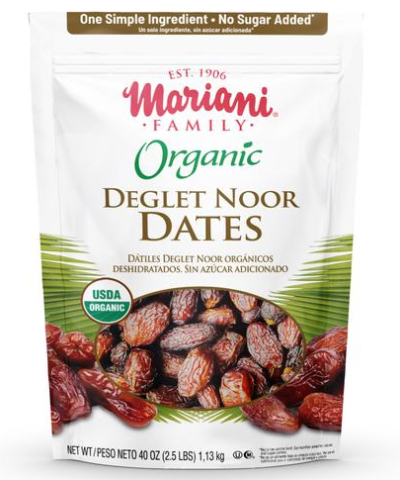 Dátiles Orgánicos Deshidratados Mariani 1.13kg