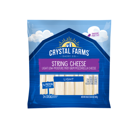 Crystal Farms Palitos de Queso Light 24 Unidades 567 g