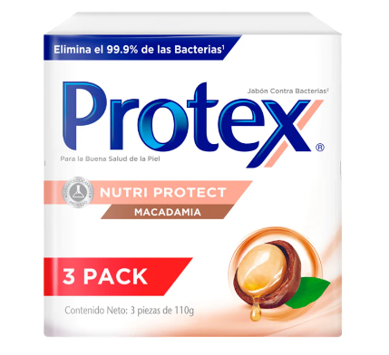 Jabón Protex Macadamia 3 Pack 110g