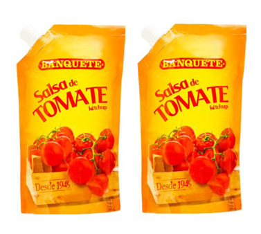 Salsa de tomate banquete 2 pack 385g