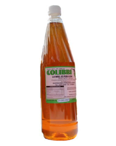 Miel de abeja, Marca Colibri, Botella 1000 g