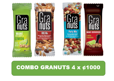 Combo Mani y semillas Granuts 1x4 180g