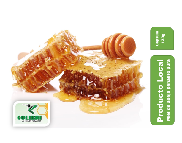 Miel de Abeja Entera Colibrí panalito cápsula 130g