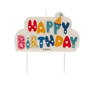 Candela de cumpleaños Happy Birthday