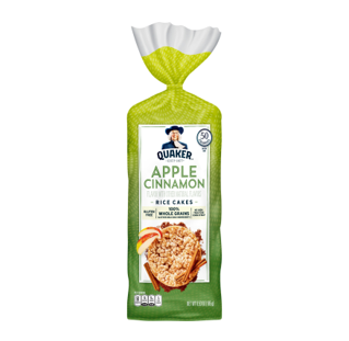 QUAKER RICE CAKE APPLE CINNAMON 6.53 OZ 185g