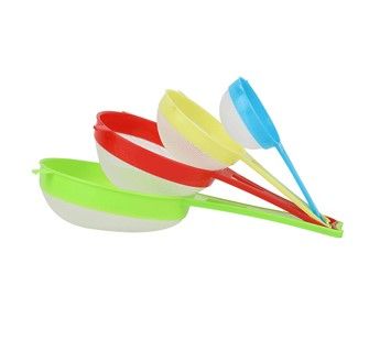 Colador Plástico  set 4 piezas