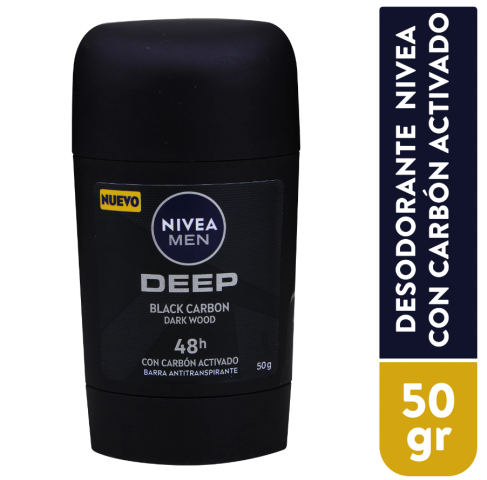 Desodorante Barra Antitranspirante Deep Black Carbón  NIVEA 50ml