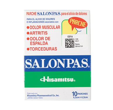 Parche solonpas dolor muscular Hisamitsu 10parches