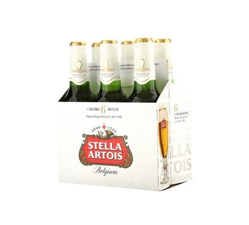 Cerveza Importada Stella Artois 6 Botellas 330 mL 
