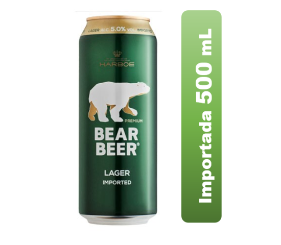 Cerveza imp Bear Beer Larger Lata  500 mL