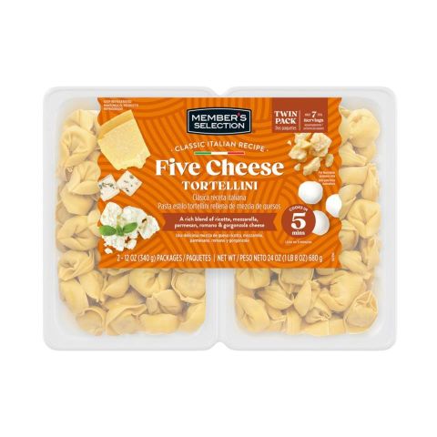 Pasta Tortellini de Queso Variado Unidades Member 340 g