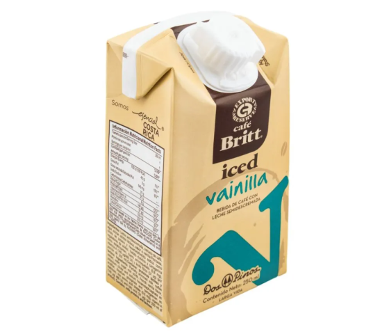 Bebida de Café Britt  Vainilla Dos Pinos TB 250 ml