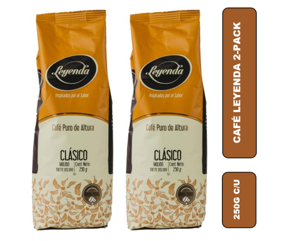 Cafe molido Leyenda Clasico 2 Pack  250 g / cu