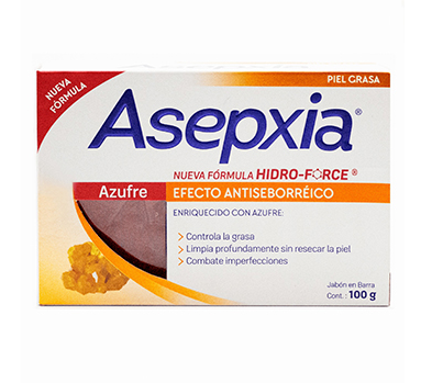 Jabon Asepxia Azufre Barra 100gr