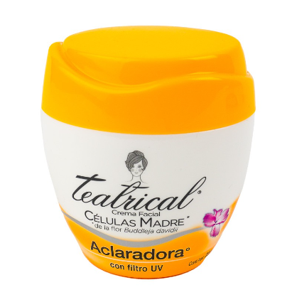 Crema para piel Aclaradora Teatrical 200g con UV