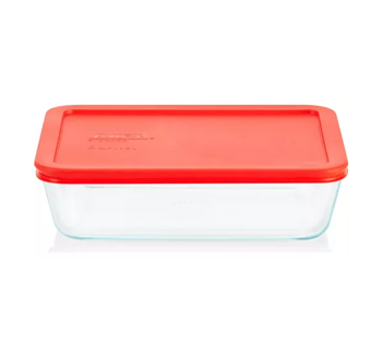 TAZA (TUPPER) VIDRIO RED. TAPA PLAST.630ML