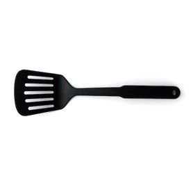 Espatula nylon negra granizado aislado