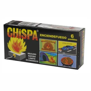 Chispa Enciende Fuego J & M  Pastilla 6 unidades
