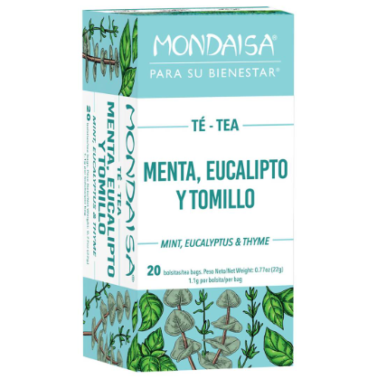 Te Menta, Eucalipto  Tomillo Mondaisa 20 unidades