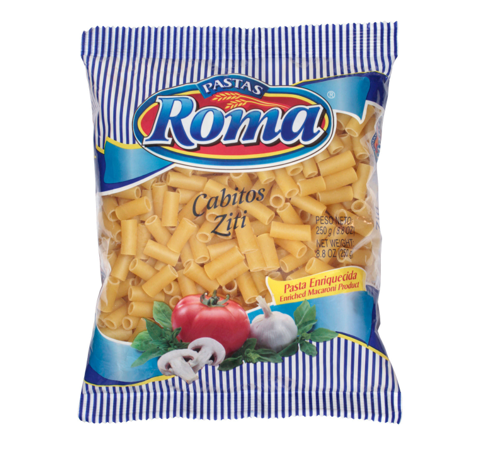 Pasta cabitos, Marca Roma, Empaque 250 g