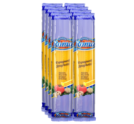 Pasta Espagueti Roma caja 8 Pack 2kg
