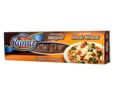 Pasta Integral Spaguetti Marca Roma 400g