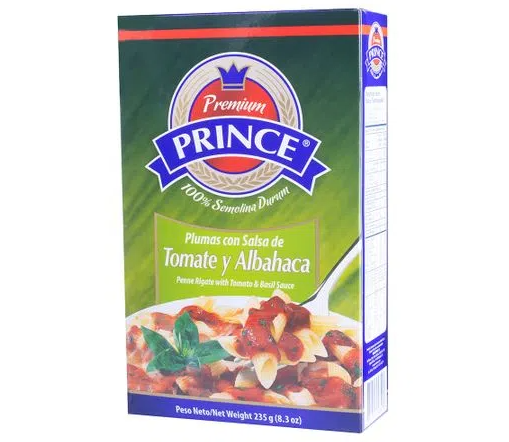Plumas Tomate y Albahaca Prince