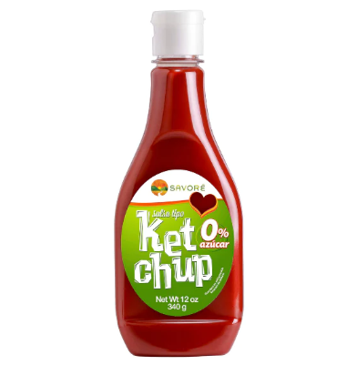 Salsa tipo Kepchup 0 Azucar Savoré 340g