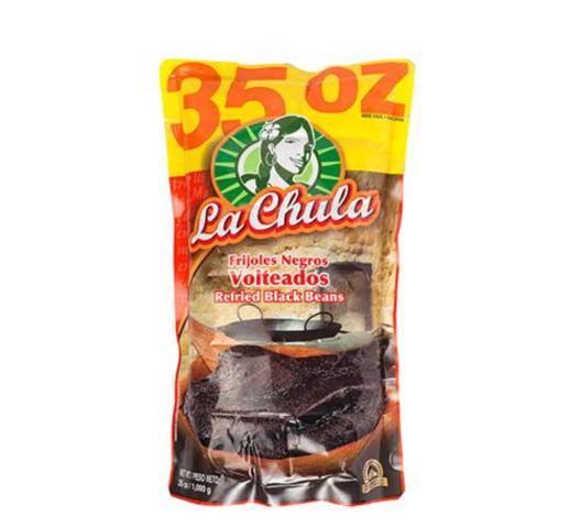 Frijoles negros molidos Marca La Chula 850.5 g