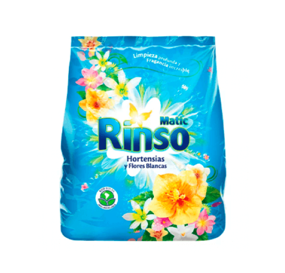 Detergente Rinso Hortensias y flores blancas 400g