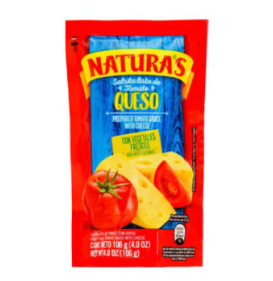 Salsita Naturas Tomate con Queso 106g